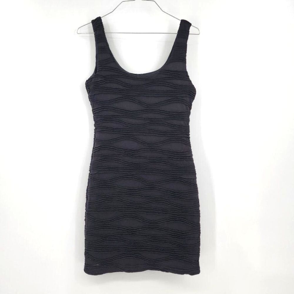 AQUA Black Sleeveless Dress Womens Size Small S Grunge